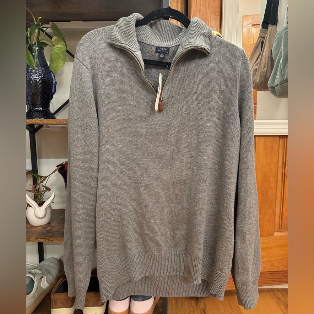 J.Crew Men’s Cotton & Cashmere 1/4 Zip
